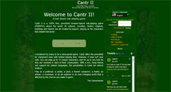 Desktop Screenshot of cantr.net