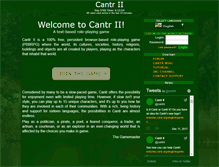 Tablet Screenshot of cantr.net